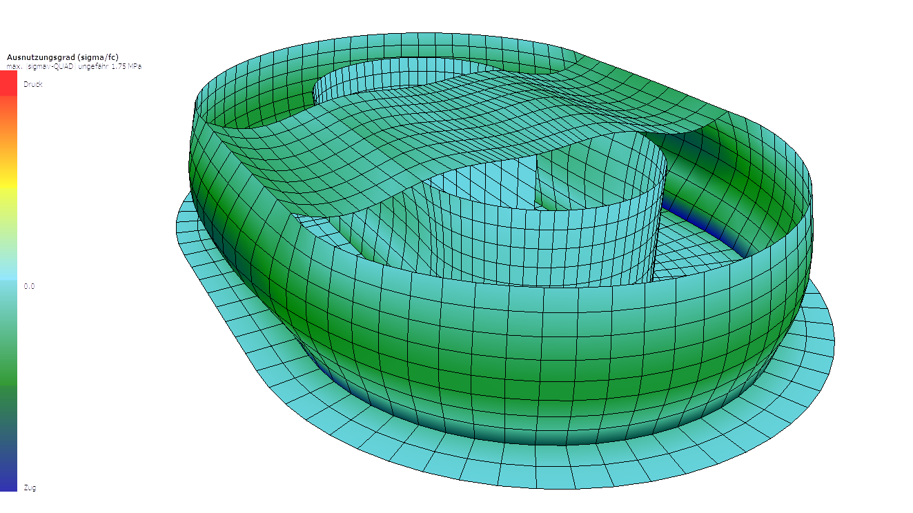 Technische Darstellung ovaler Reaktorsysteme aus Stahlfaserbeton