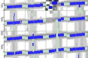 Schematische Darstellung einer Betonmessung