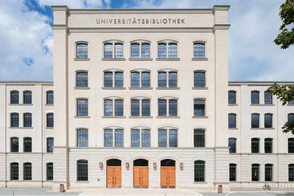 Frontansicht der Universitätsbibliothek der Technischen Universität Chemnitz
